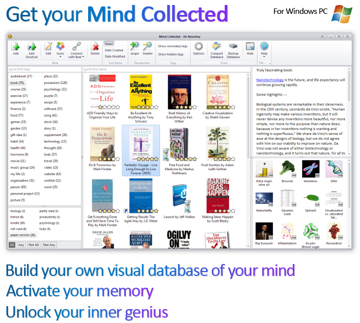 Mind Collected - Build your own visual database of your mind